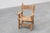 Brown Brutalist Armchair with Carved Rosettes and Nailed Wooden Seat, Spain, 1950s For Sale - Image 8 of 16