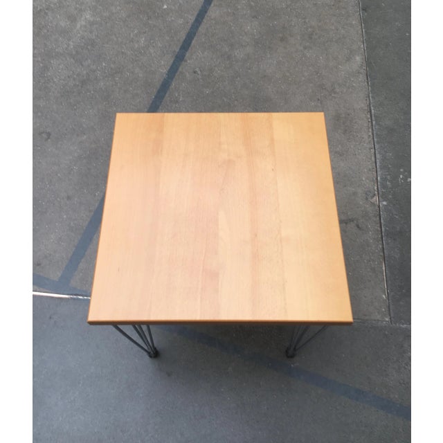 1980s Vintage Danish Pin Leg Side Table from Pin Age For Sale - Image 5 of 18