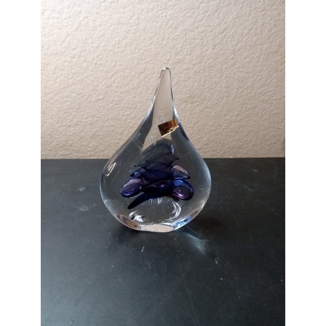 EXQUISITE NWT Signed Marian Pyrcak 6" Tear Drop Shaped Paperweight From Poland This exquisite paperweight is a true gem...