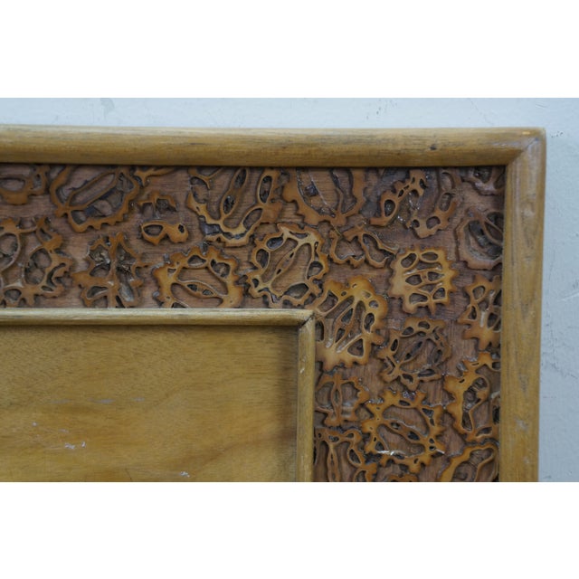 Late 20th Century Chinese Carved Walnut Bole Xiang Ma Selecting a Horse Plaque 27" For Sale - Image 4 of 11