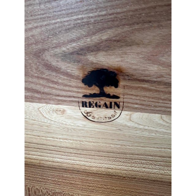 Coffee Table in Elm from Maison Regain, 1970 For Sale - Image 12 of 13