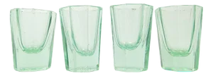 Art Deco Vodka Glasses, Former Czechoslovakia, 1930s, Set of 4