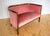 Antique Art Nouveau Edwardian Mahogany Barrel Back 2-Seater Settee Sofa, 1910s For Sale - Image 14 of 18