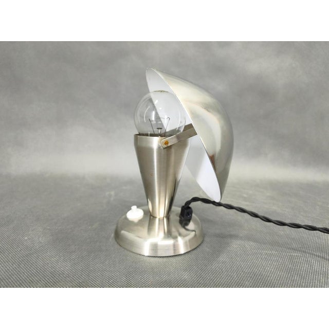 Bauhaus Bauhaus Chrome Table Lamp with Adjustable Shade, 1930s For Sale - Image 3 of 10
