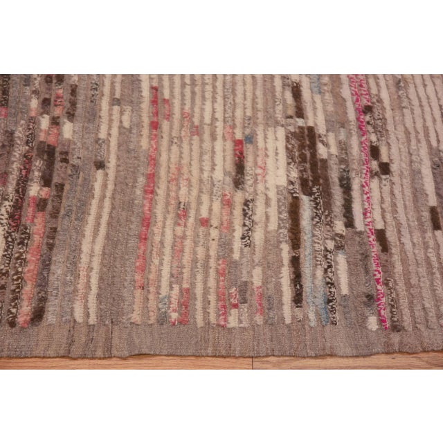 Nazmiyal Collection Wool Modern Hall Runner Rug 3 ft 4 in x 9 ft 6 in For Sale - Image 4 of 9