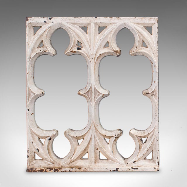 White Set of 6 Secret Garden Wall Panels, English, Gothic Tracery Grille, Victorian For Sale - Image 8 of 12
