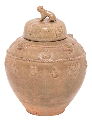 Chinese Wine Vessel with Shizi Lid, c. 1800
