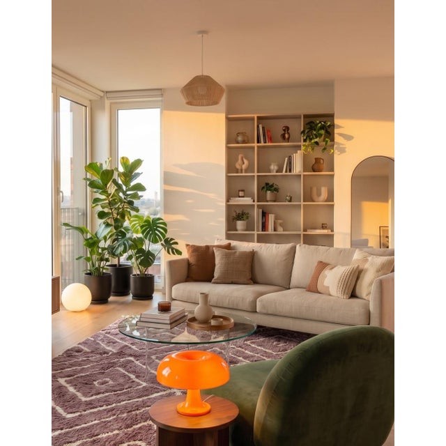 Contemporary Berber Taupe Rug - 9.1 X 8.4 Ft For Sale - Image 4 of 6