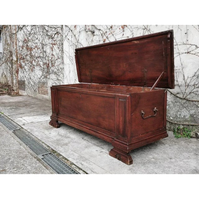 Antique Walnut Chest of Drawers, Late 1800s For Sale - Image 16 of 16