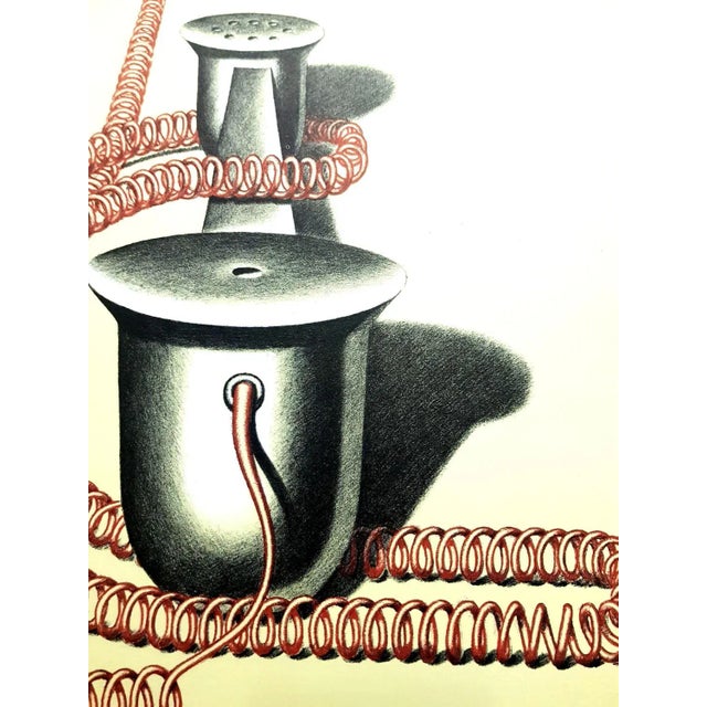 Konrad Klapheck - Original Lithograph 1976 Dimensions: 32 x 25 cm Revue XXe Siècle Edition: Cahiers d'art published under...