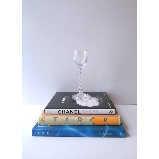 Val Saint-Lambert Val Saint Lambert Belgian Crystal Cocktail Drinks Coasters - Set of 3 For Sale - Image 4 of 12