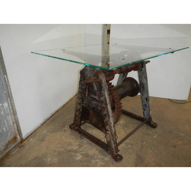 Industrial Industrial Table from Alley Dire Freres San Pier d'Arena ITALIA, 1940s For Sale - Image 3 of 18