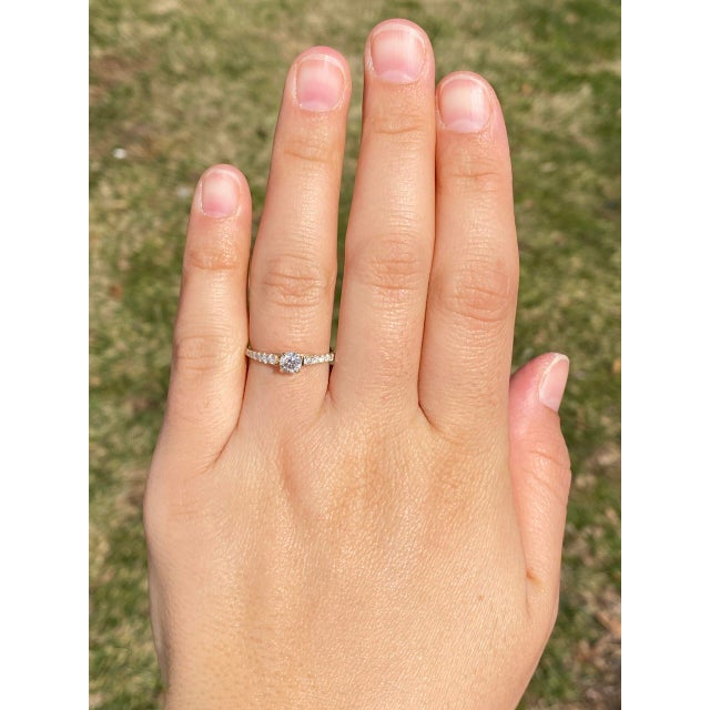 The Goes: Natural Diamond Engagement Ring in Yellow Gold For Sale - Image 10 of 11