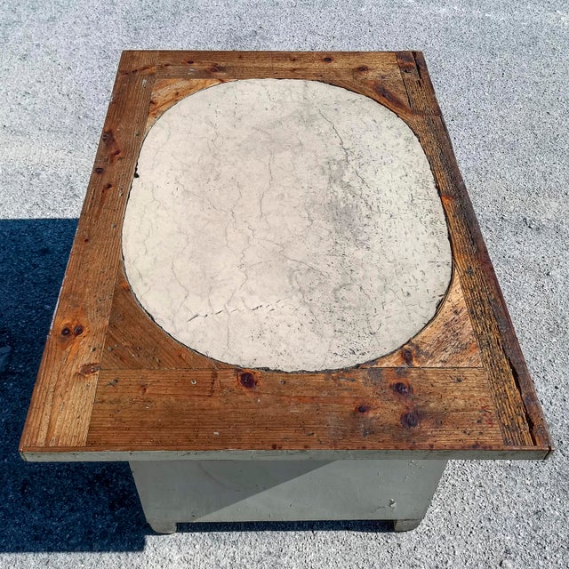 Artisan Workshop Desk with 19th-Century Stone Top For Sale - Image 16 of 18