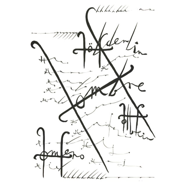 Rafael Alberti, Letter H, Lithograph, 1972 For Sale - Image 4 of 4