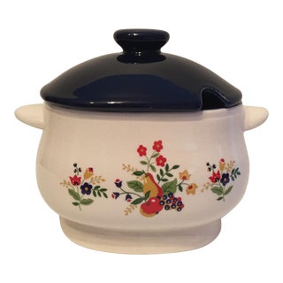 Japanese Floral Soup Tureen For Sale