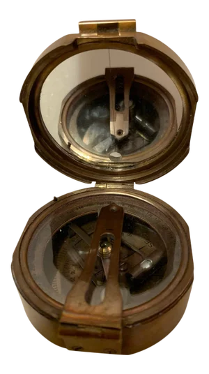 1940s Original Solid Brass Compass