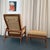 Wood 1960s Danish Modern Oak Reclining Lounge Chair Ottoman Set by Ib Kofod-Larsen For Sale - Image 7 of 11