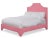 Modern Kit California King Bedframe, Rose Linen For Sale - Image 3 of 4