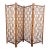 Mid 20th Century Teak Four Panel Room Divider Screen For Sale