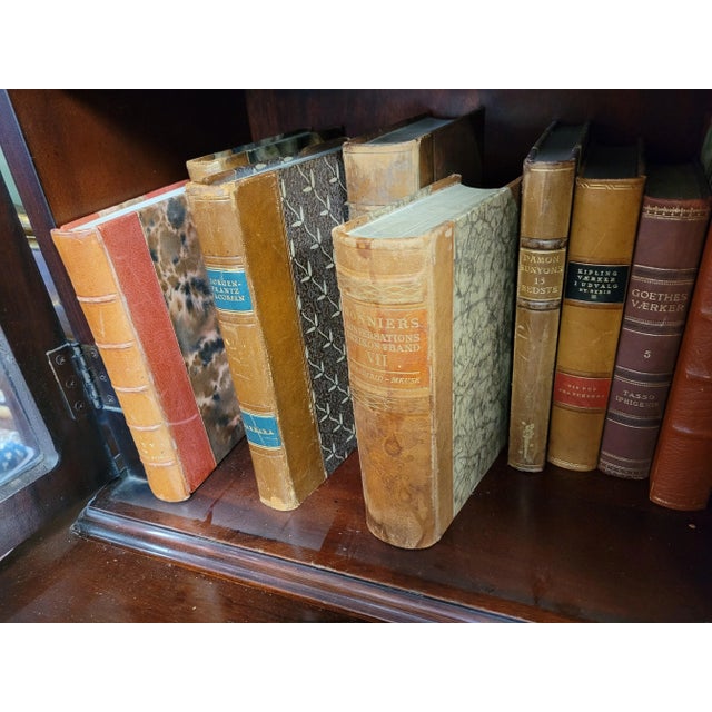 Vintage 1930s Leather Books - Set of 10 For Sale In Philadelphia - Image 6 of 11