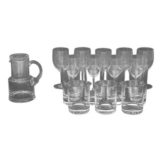 Baccarat Crystal Part Drinkware Service, 13 Pieces For Sale