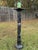 Italian Vintage 1950s Italian Black Marble W/White Veins 38" Pedestal Columnar Stand For Sale - Image 3 of 12