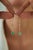 Contemporary 2.15ct Emerald & Diamond Floating Drop Earrings in 14k Gold- 2 Pieces For Sale - Image 11 of 14