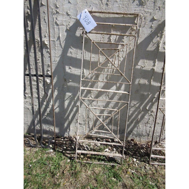 1900 - 1909 Antique Victorian Iron Garden Gate Element # 408 For Sale - Image 5 of 6