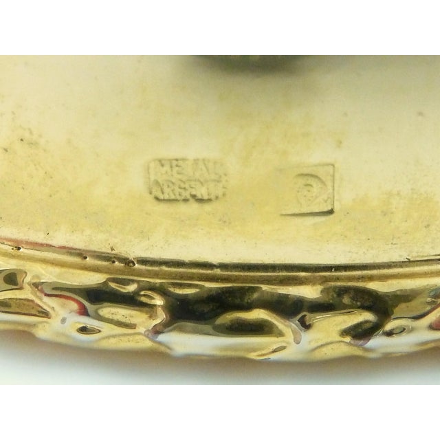 Gold French Silver Plate Wine Sleeve | for Bordeaux Wines | Gilt Wash For Sale - Image 8 of 12