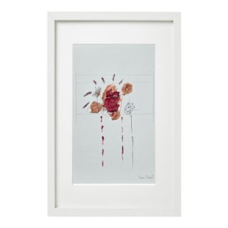Framed Organic Modern Original Flower Painting by Diane Grant For Sale