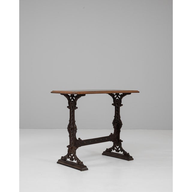 Brown 1900s English Cast Iron Pub Table By Gaskell & Chambers For Sale - Image 8 of 12