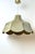 Italian Hand-Sewn Celadon Green Suede Pendant Lamp with Sculptural Flower, 1970s For Sale - Image 11 of 16