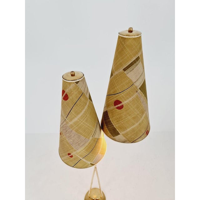 Vintage Brass Floor Lamp from MCM, 1950s For Sale - Image 4 of 11