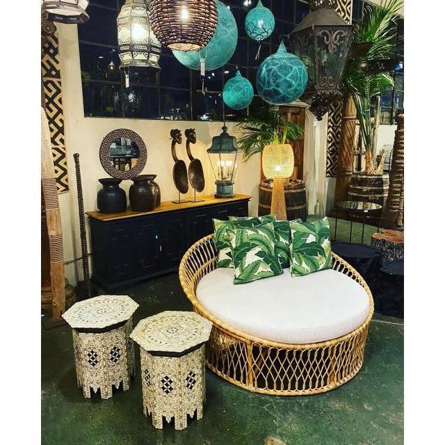 Natural Rada Loop Boho Coastal Round Lounge Chair For Sale - Image 4 of 4