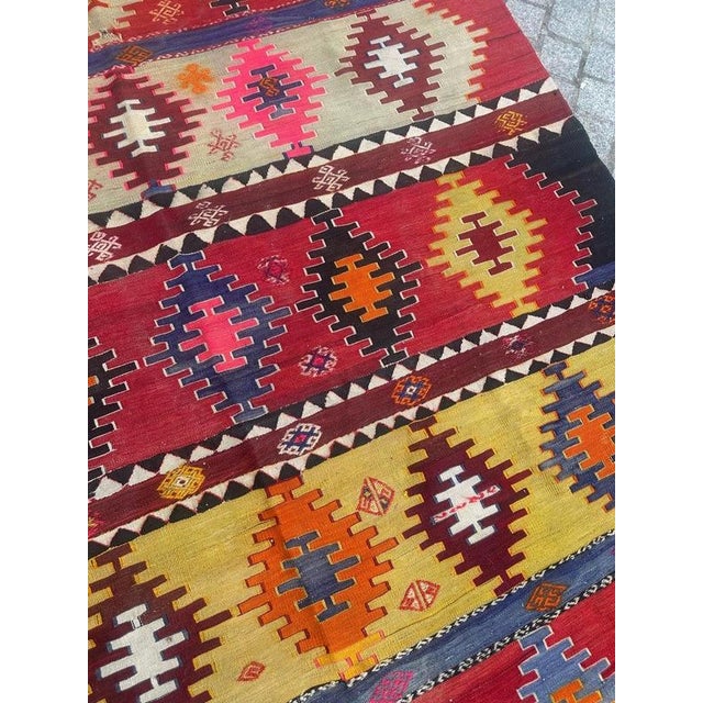 Mid-Century Turkish Anatolian Kilim, 1950s For Sale - Image 6 of 18