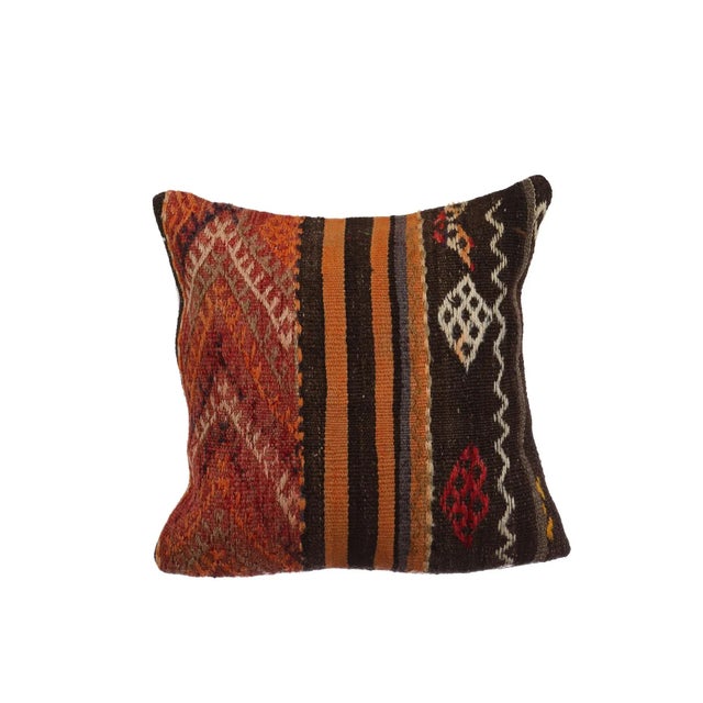 Embroidered Kilim Pillow Cover For Sale - Image 4 of 4