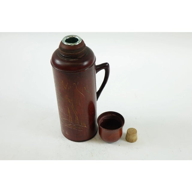 1920s Chinese Wood Flask For Sale - Image 4 of 6