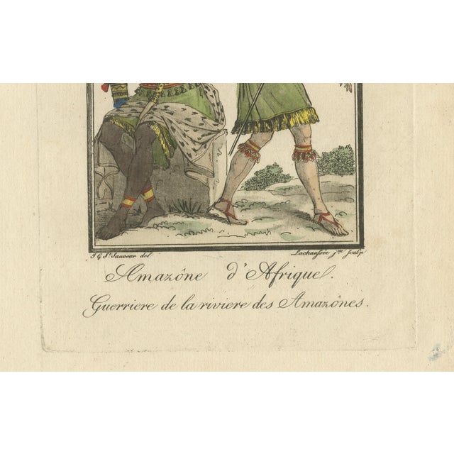 Lachaussée, African Amazon and Amazon River Warrior, 1806, Engraving For Sale - Image 6 of 9