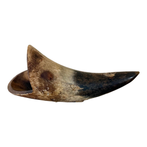 Natural Bull Horn Cigerette Ashtray