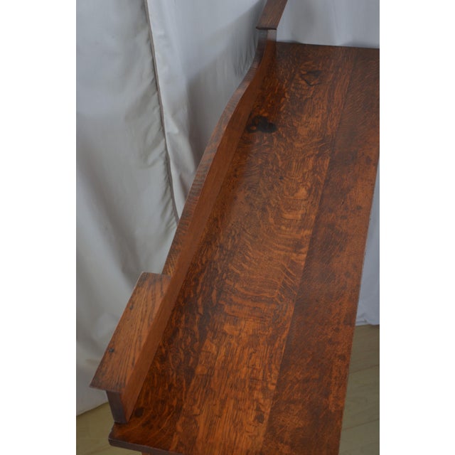 Arts and Crafts Oak Open Bookcase, 1900s For Sale - Image 15 of 18