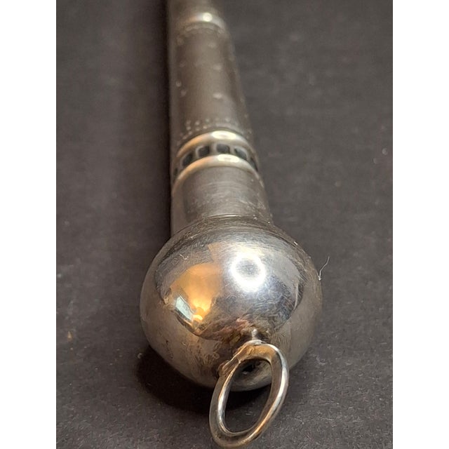 Rare Antique 19th Century 13 Loth Silver Torah Pointer Yad Austro Hungarian Judaica 72g For Sale - Image 10 of 16