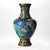 1920s Antique Chinese Figural & Floral Cloisonne Enameled Vase C1920 For Sale - Image 5 of 10