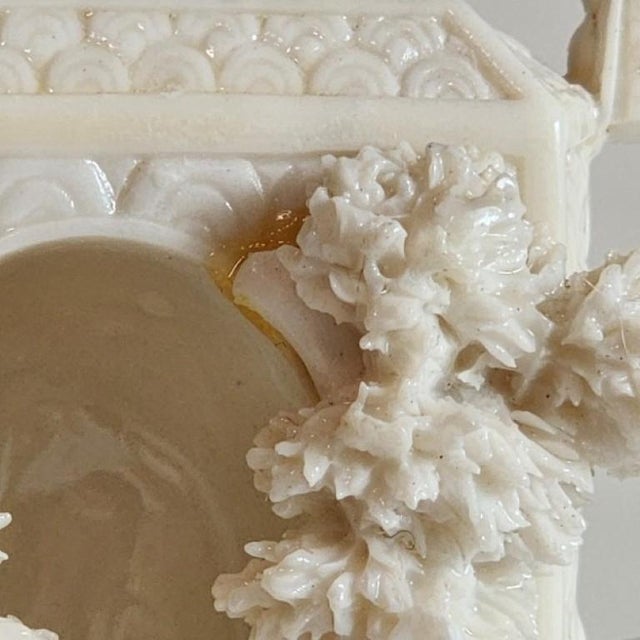 Vintage 1980s Nini "Oriental Garden" Faux Ivory Teapot For Sale - Image 9 of 15