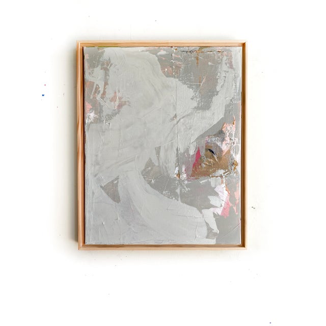 Wood "Elephant Eye" 2023 Framed Original Painting by Jessalin Beutler For Sale - Image 7 of 7