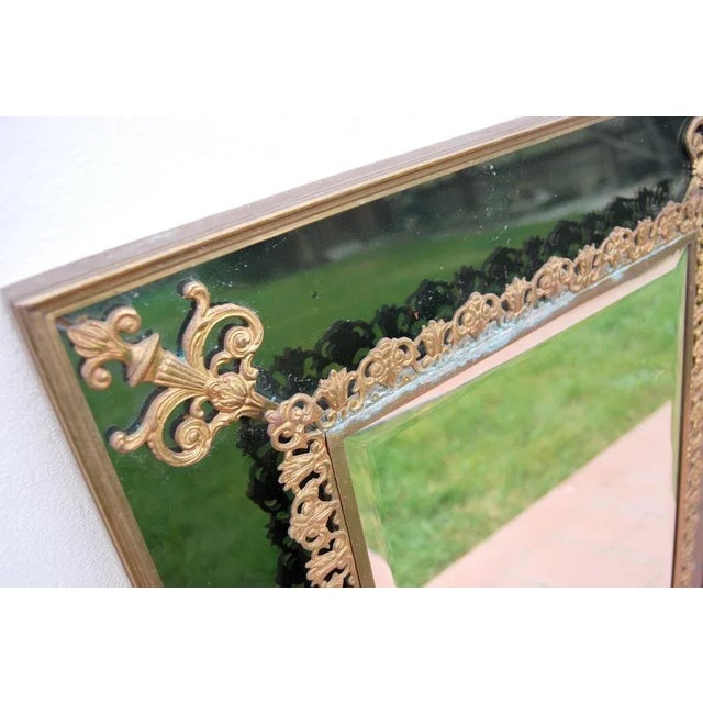 1970s Vintage Decorated Mirror, 1970s For Sale - Image 5 of 6