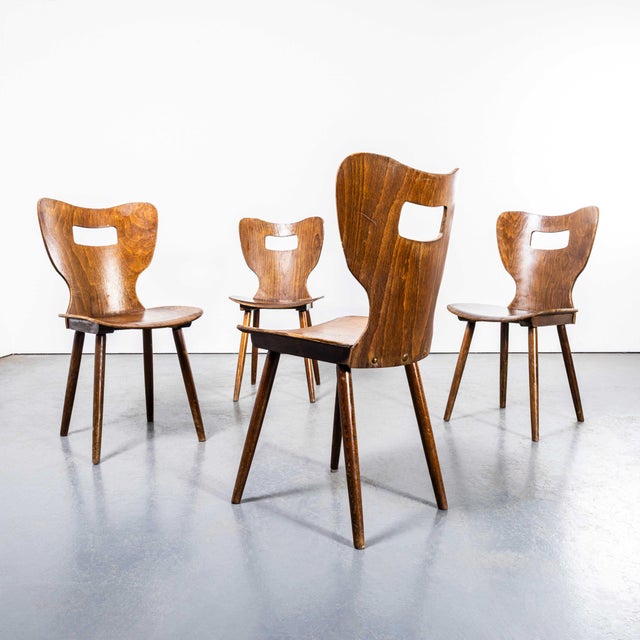 1960s French Letterbox Dining Chair from Baumann, 1960s For Sale - Image 5 of 11