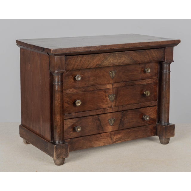 French 19th Century French Empire Miniature Commode, Walnut, Circa 1800-1820 For Sale - Image 3 of 9