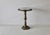 1970s 1970s Pierced Reticulated Brass Pedestal Glass Top Drinks Side Table For Sale - Image 5 of 18