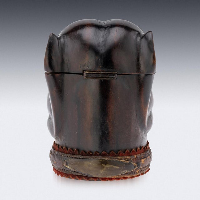 19th Century Victorian Tree of Life Bulldog Inkwell, 1860 For Sale - Image 3 of 18